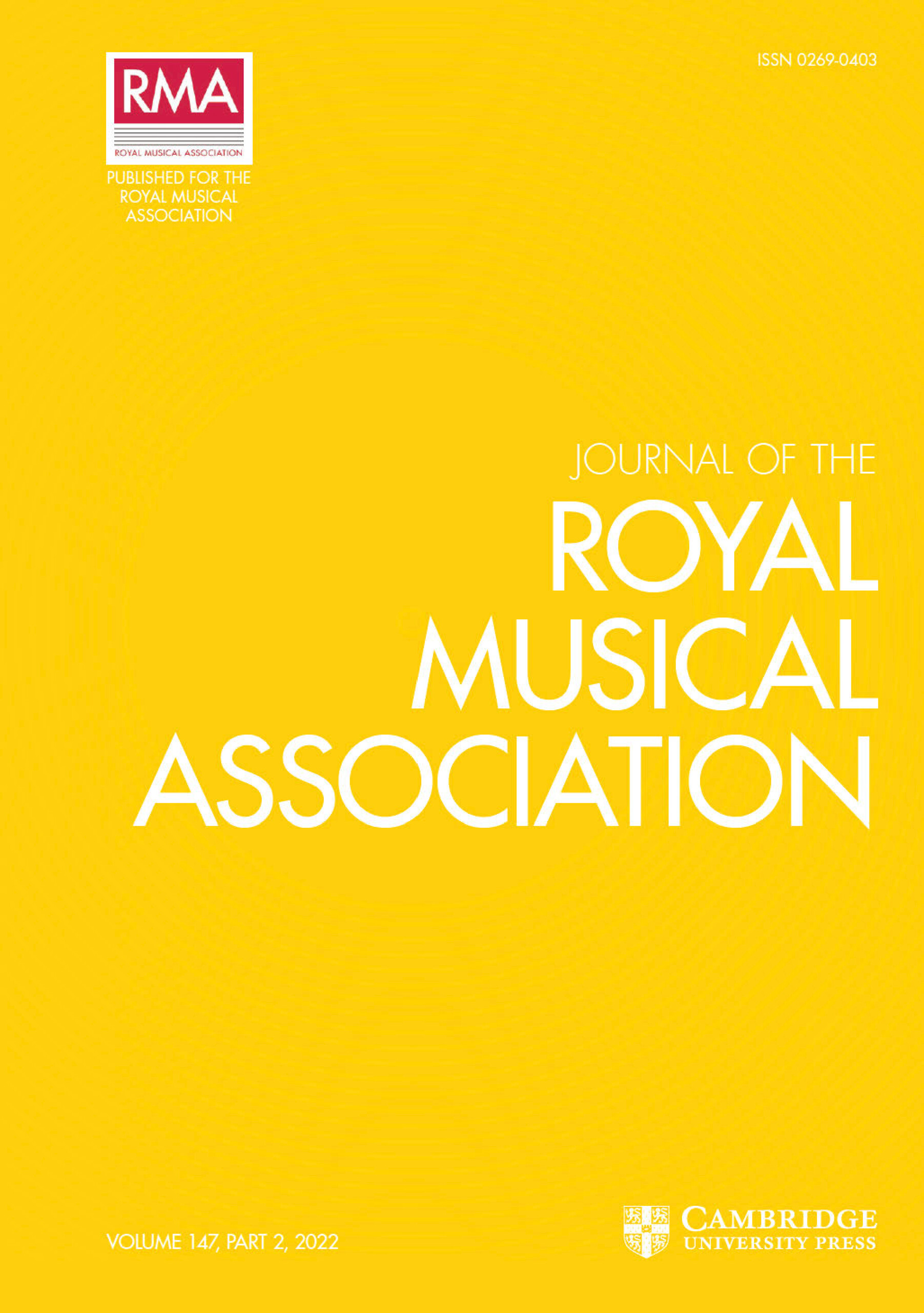 Journal of the Royal Musical Association 